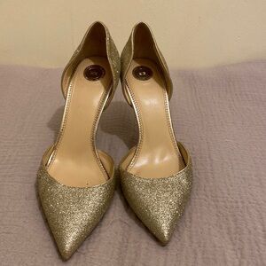 ELISABETTA FRANCHI MADE IN ITALY GOLD HELLS. Size 37